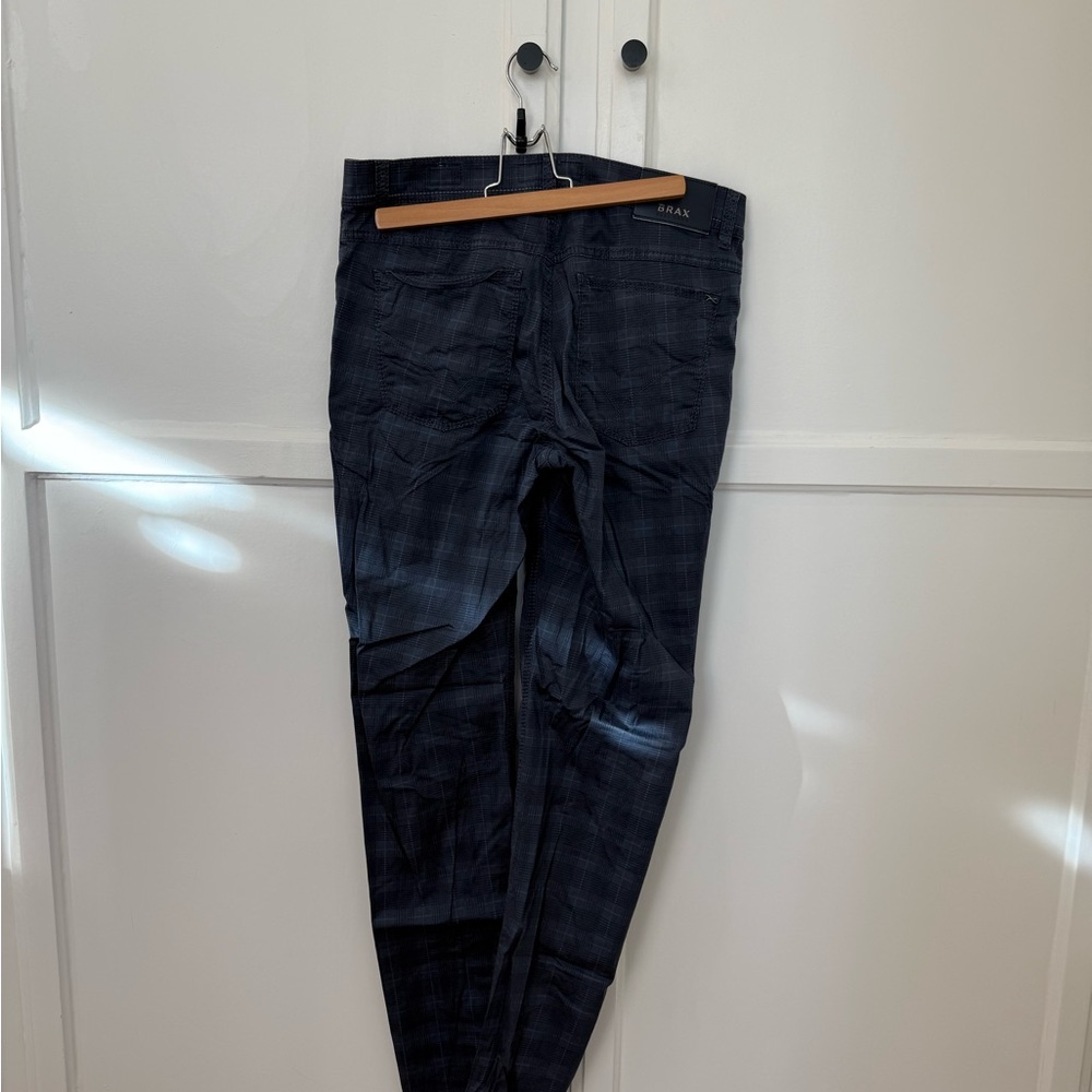Brax Cooper Fancy Plaid Pants View 3